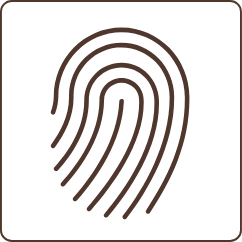 出入口ドア 指紋認証システム
